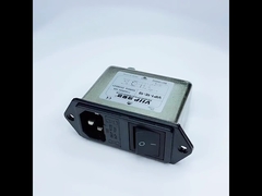 60 ~ 90dB فیلتر IEC EMI AC 250V 10A فلز کم عبور 150K-30MHZ