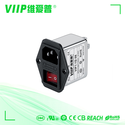 خرید VIIP 250V IEC Noise Filter EMI 6A Low Pass Surface Mount online manufacture