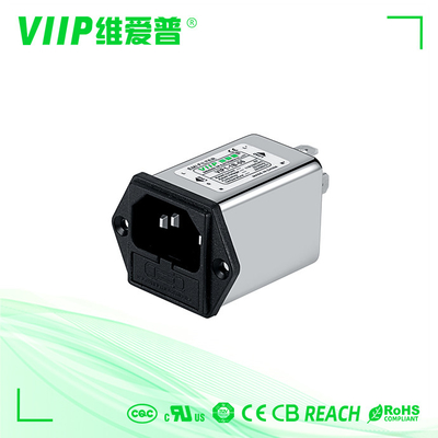 خرید IEC 110V / 250VAC فیلترهای ورود قدرت با ضخامت بالا فرکانس مرکزی اسمی 150KHZ-30MHZ online manufacture