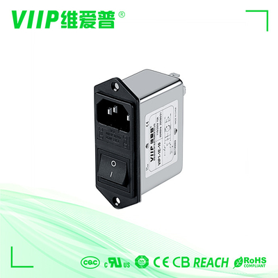 خرید C14 سوکت نر rFI EMI فیلتر سرکوب کننده 110VAC 250VAC با فیوز online manufacture