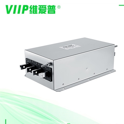 خرید 3 فاز 4 سیم فلتر EMI AC برای 20-100dB Stopband Attenuation فیلتر الکتریکی VIIP online manufacture