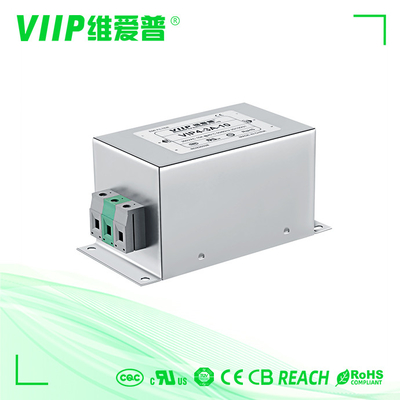 فیلتر AC EMI صنعتی 10A 10KHZ-30MHZ فیلتر پایین گذر مرحله 2