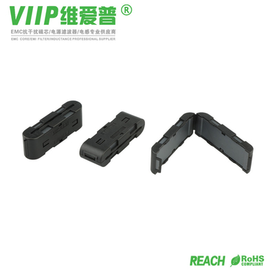 هسته فریت تخت F9 مشکی، حلقه آهنربایی فریت کابل ROHS تایید شده است