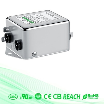 بلوک ترمینال فیلتر AC EMI 110 ولت / 250 ولت فرکانس پایین برای الکترونیک قدرت
