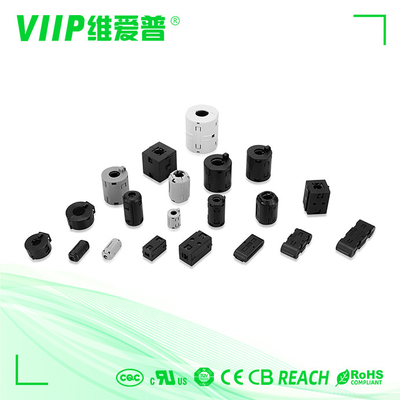 V18001 سیم پیچ هسته فیریت Rohs گواهینامه RFI EMI ضخامت سرکوب کننده کابل کلیپ مشخصات بهبود یکپارچگی سیگنال