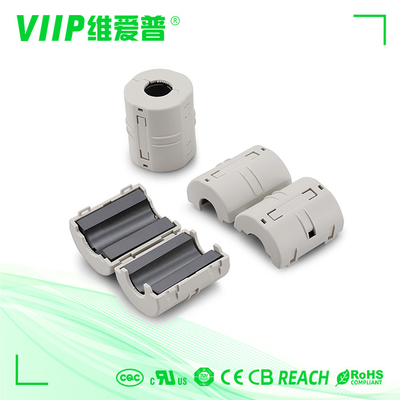 گیره استوانه ای VIIP روی هسته حلقه فریت برای کابل قطر 3 میلی متری