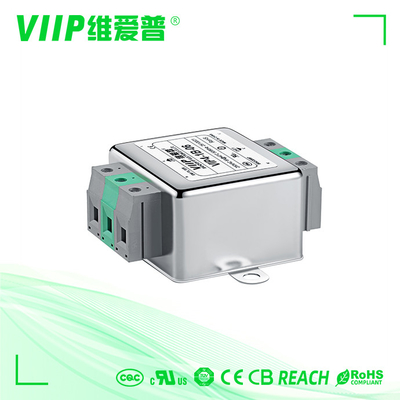 فیلترهای EMI تک فاز AC برق انرژی 150KHZ-30MHZ Low Pass