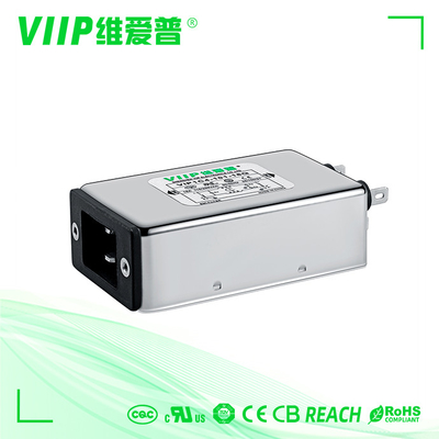 IEC Socket Emi Power Line Filter 3A تک فاز CE TUV ROHS